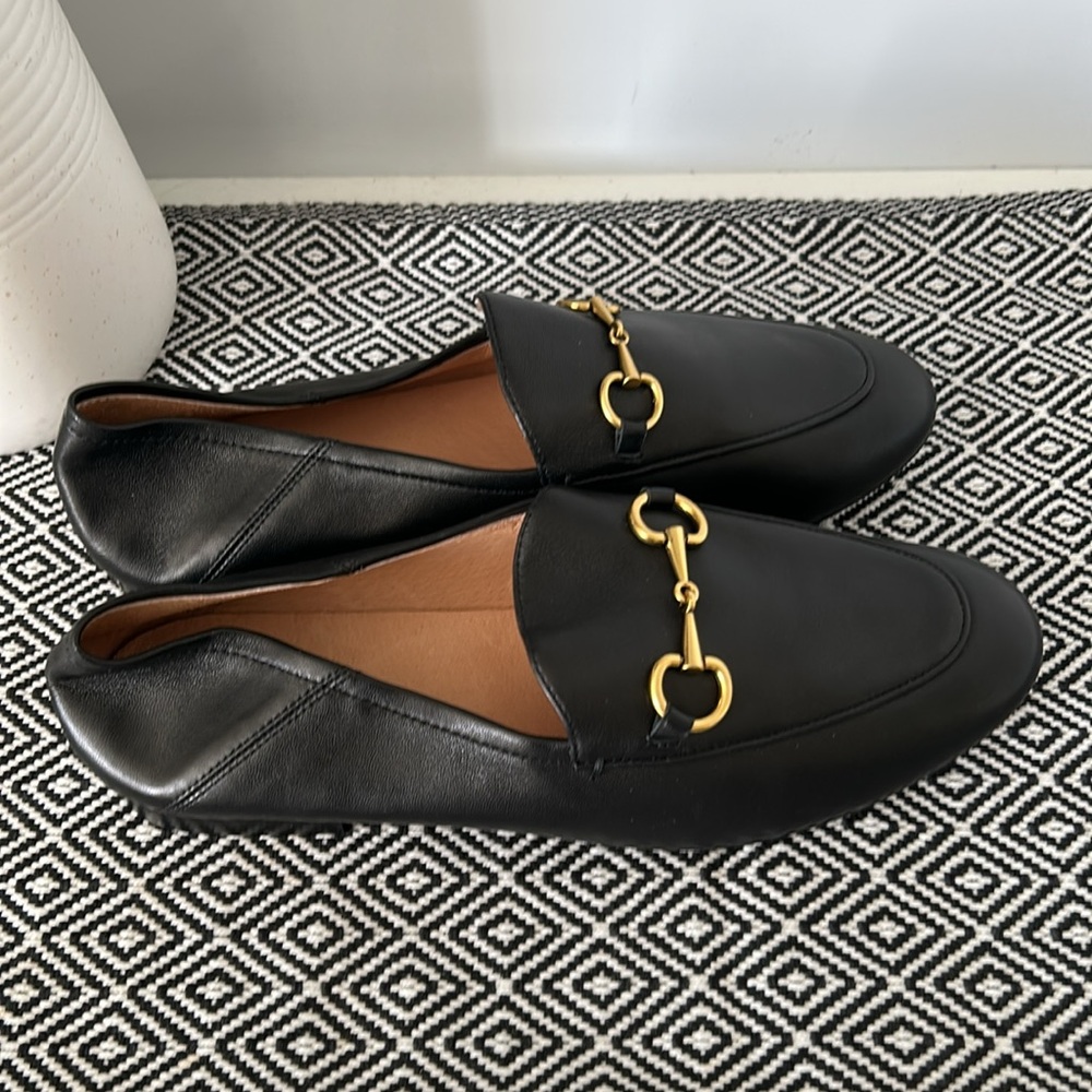 Taft leather loafers-black and gold-size 8 - Picture 5 of 13